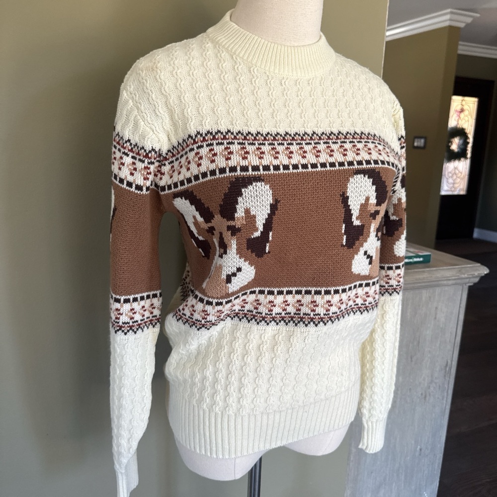 Ram Acrylic Cable Knit Sweater